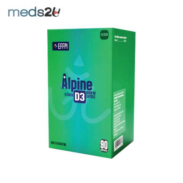 Alpine d3 90s vitamin d3 1000iu boost immunity bone health