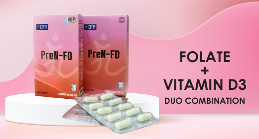 FERTILITY SOLUTIONS prenfd folate and vitamin d3 duo combination folic acid pregnancy