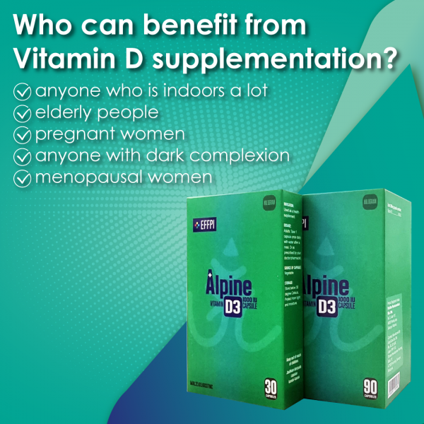 vitamin d supplementation can benefit anyone who is indoors a lot, elderly people, pregnant women, anyone with dark complexion, menopausal women