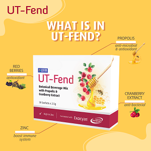 What Is In UT Fend ingredients propolis cranberry red berries zinc