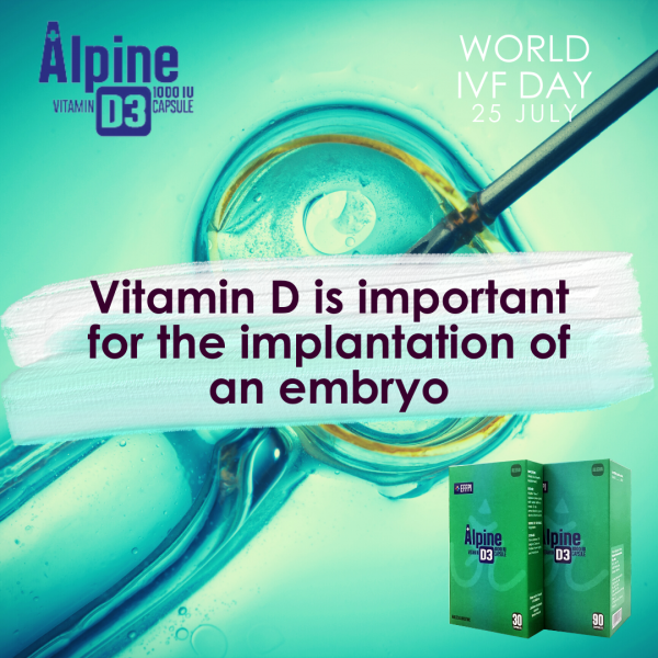 IVF embryo implantation Vitamin D3