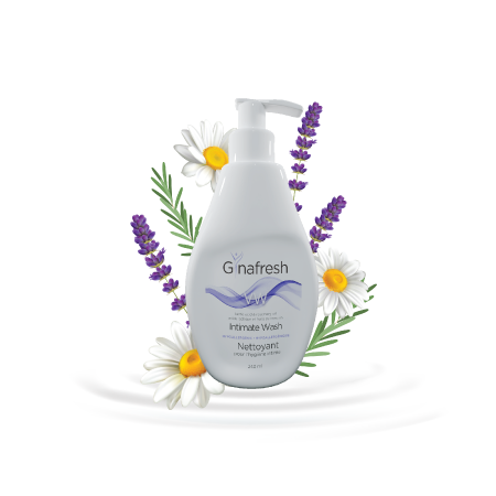 Gynafresh uses natural essential oils. Lavender Chamomile & Rosemary